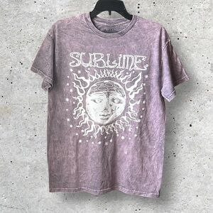 NWOT UO Sublime Logo Graphic Acid Wash Tee Shirt